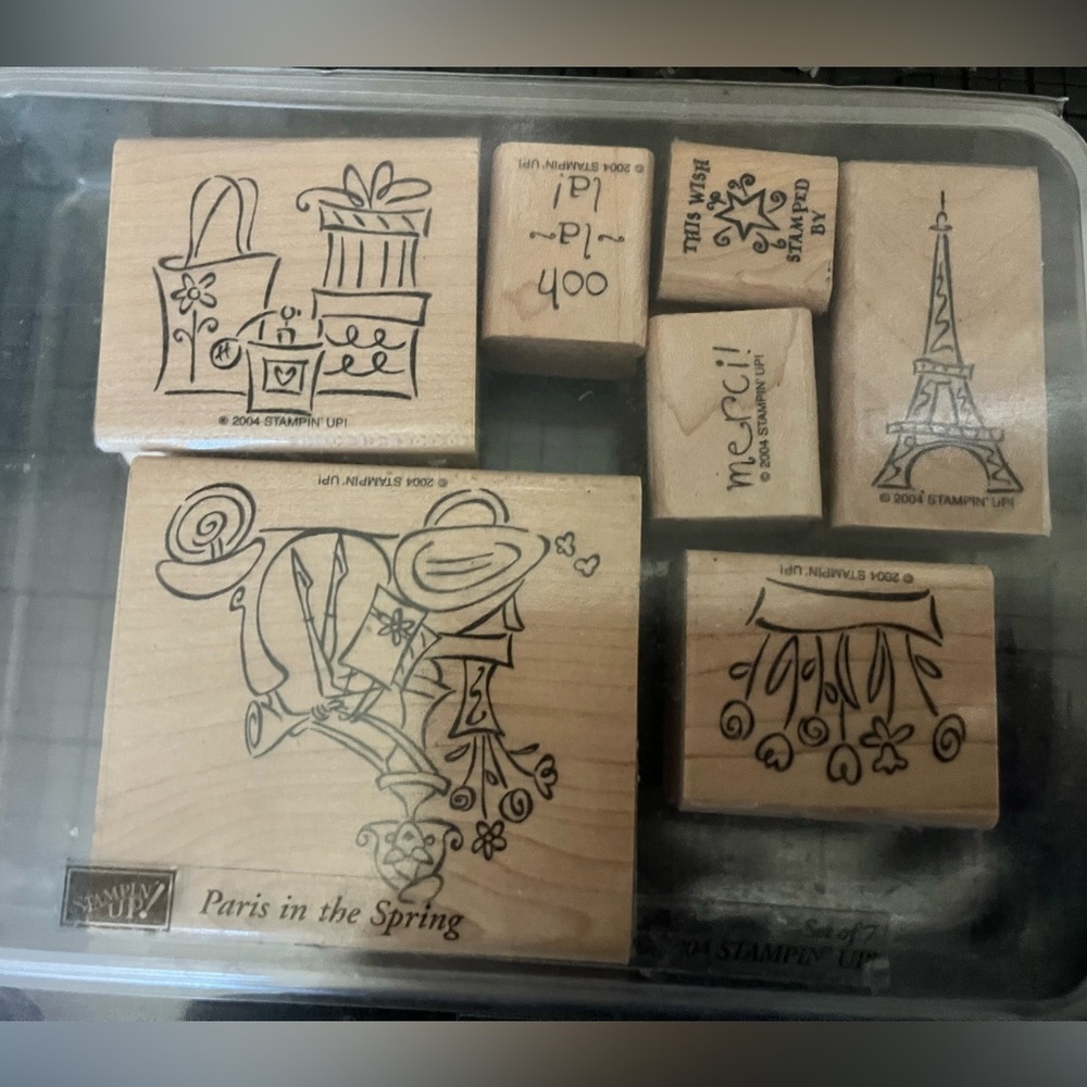 Stampin' Up! Parisian Rubber Stamps Set